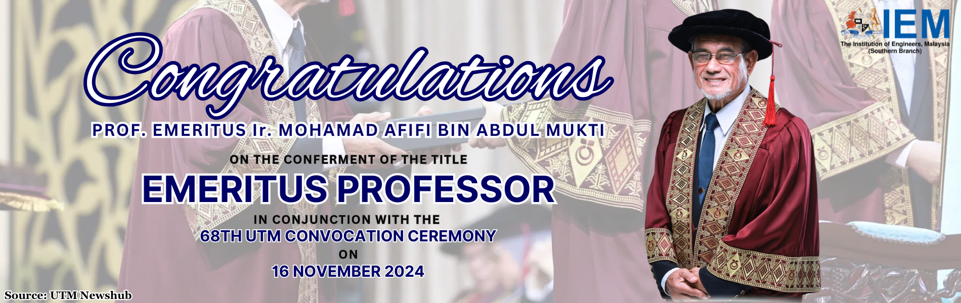 Congratulations Prof Afifi